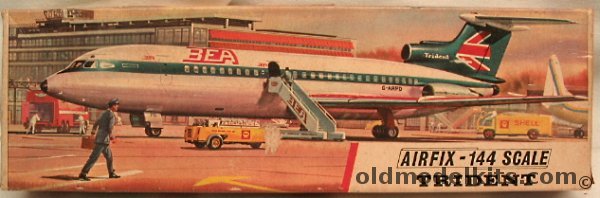 Airfix 1/144 Trident BEA Airlines, SK504 plastic model kit